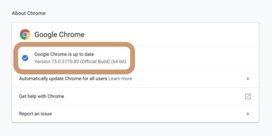 current version chrome for mac